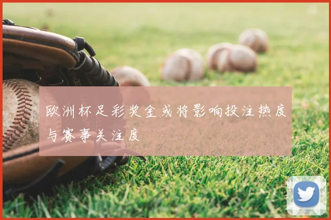 欧洲杯足彩奖金或将影响投注热度与赛事关注度
